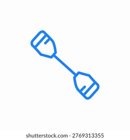 rowing oar equipment icon sign vector