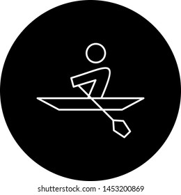 Rowing Person icon for your project

