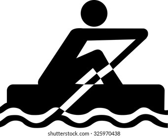 Rowing pictogram