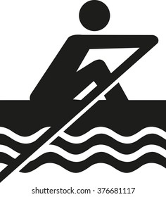 Rowing pictogram