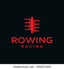 Rowing racing logo smart and memorable concept