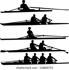 rowing set - vector