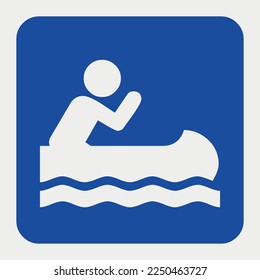Rowing Sign Symbol vector illustration