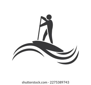rowing sport icon isolated design