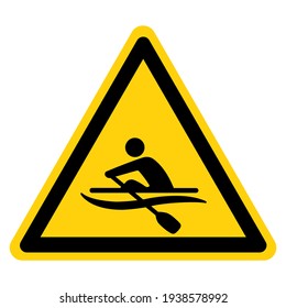 Rowing Symbol Sign,Vector Illustration, Isolate On White Background Label. EPS10