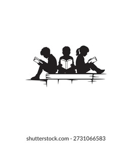 Rowing Team Silhouette Ilustração vetorial