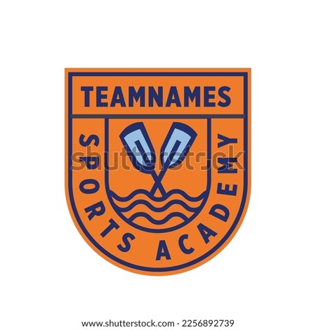 Rowing Team Sport Illustration Vector Design
