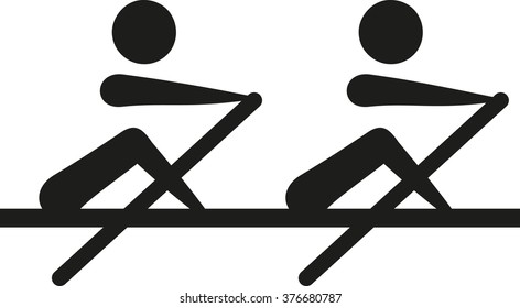 Rowing - two-man scull two party