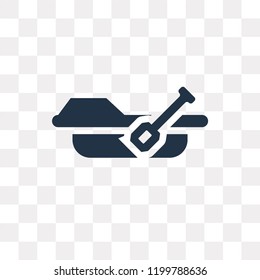 Rowing vector icon isolated on transparent background, Rowing transparency concept can be used web and mobile
