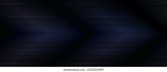 Zeilen mit blauen Linien, die in einen schwarzen Hintergrund übergehen.
