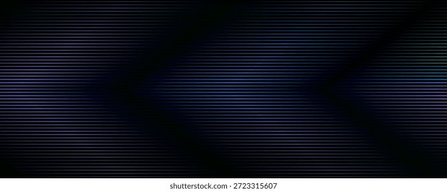 Zeilen mit blauen Linien, die in einen schwarzen Hintergrund übergehen.