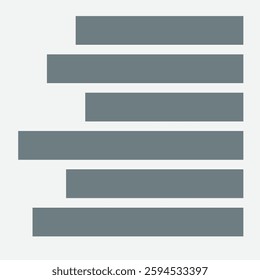 Rows grouped icon representing organization, structure, and data arrangement concept.