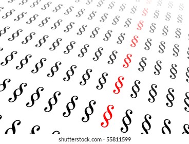 rows of paragraphs