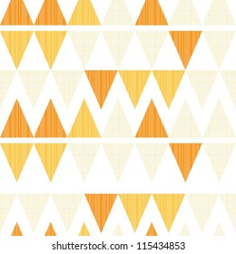 rows of yelow orange  triangles on white background retro seamless pattern