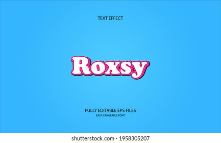  Roxsy style editable text effect
