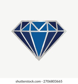 Royal 3D azul diamante design