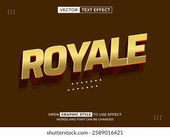 royal 3d text effect, font effect, 3d font for title