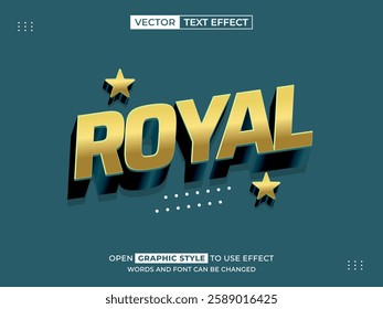 royal 3d text effect, font effect, 3d font for title