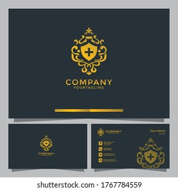 Royal Abstract Logo With Bussines Card Tamplate