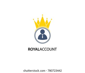 Royal Account logo template design vector