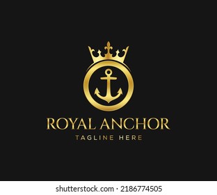 Royal Anchor Logo Vector Template Stock Vector (Royalty Free ...