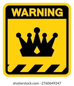 Royal Area Warning Sign, Vector Illustration, Isolate On White Background Label.EPS10