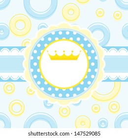 Royal baby vector background