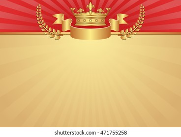 royal background with crown