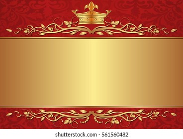 royal background with crown