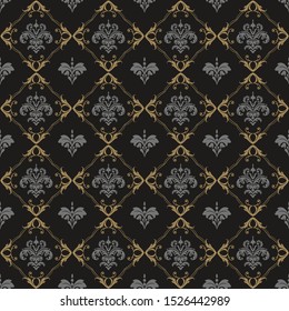 Royal background. Seamless pattern. Vector graphics desing