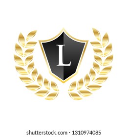 Royal Badge L Letter Logo