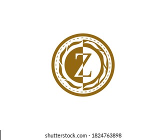 Royal Badge Letter A Logo. Luxury gold calligraphic emblem with beautiful classic floral ornament. Classy Frame design Vector illustration.