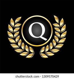 Royal Badge Q Letter Logo