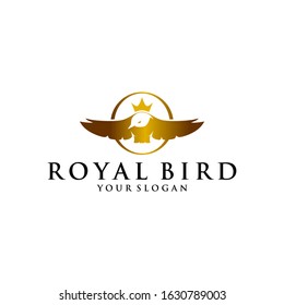 Royal Bird Logo Vector Stock Template