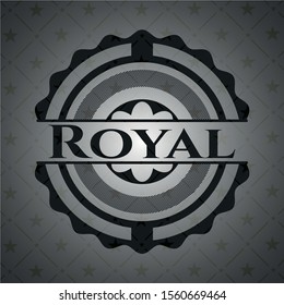 Royal black emblem. Vintage. Vector Illustration. Detailed.