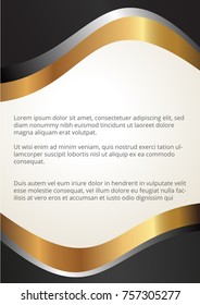 royal black, silver and gold background