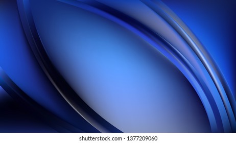 Royal Blue Abstract Wavy Background