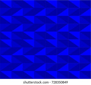 Royal blue background, repeating seamless vector pattern in vibrant shades. Strong energy, for positive thinking, calm and optimism.