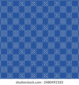 Royal Blue Bandhani Pattern Desgin Vector