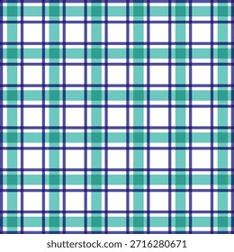  real azul e azul cor Plaid padrão, vetor sem emenda Tartan Checkered Design, Perfeito para têxteis, moda, Decoração de casa e papéis de parede