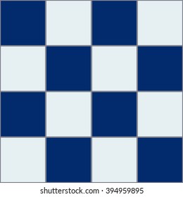 Royal Blue White Chessboard Background Vector Illustration