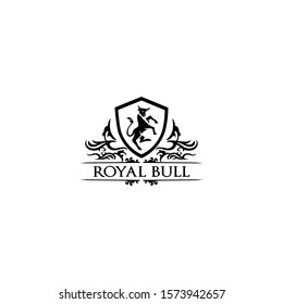 Royal Brand and Bull Heraldic Logo