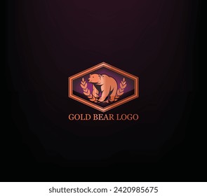 Royal brand illustration vector logo design golden leaf symbols for vip and royal.