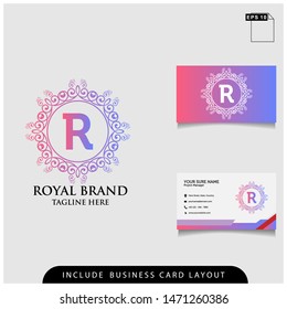
Royal brand logo design with modern concepts and gradient colors