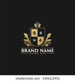 Royal Brand Luxury Crest Logo Template