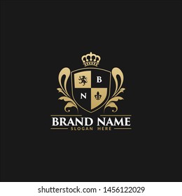 Royal Brand Luxury Crest Logo Template