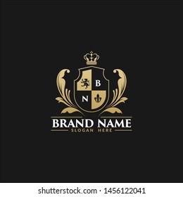 Royal Brand Luxury Crest Logo Template