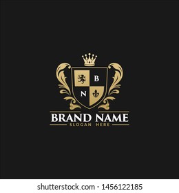 Royal Brand Luxury Crest Logo Template