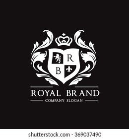 Royal Brand Luxury Crest Logo Template