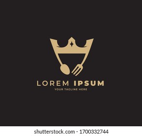 royal breakfast design logo template
